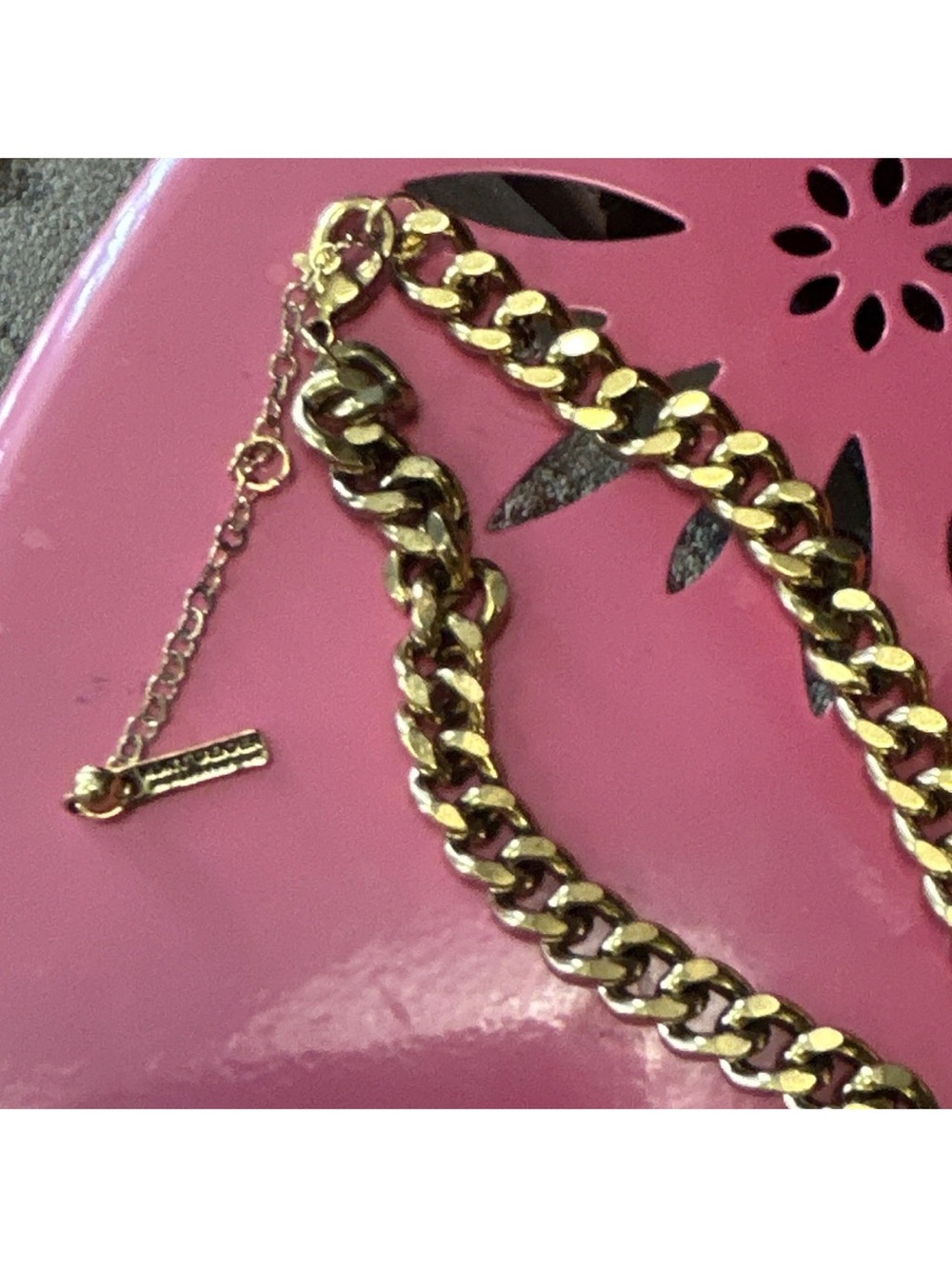 Gold Chain Necklace and Bracelet Set - Hash tag- Kurt Geiger - Picture 5 of 9